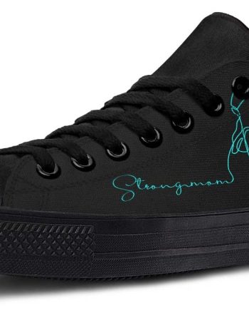 Strong Mom Art Low Top Sneakers - Stylish & Comfortable Mom Life Shoes