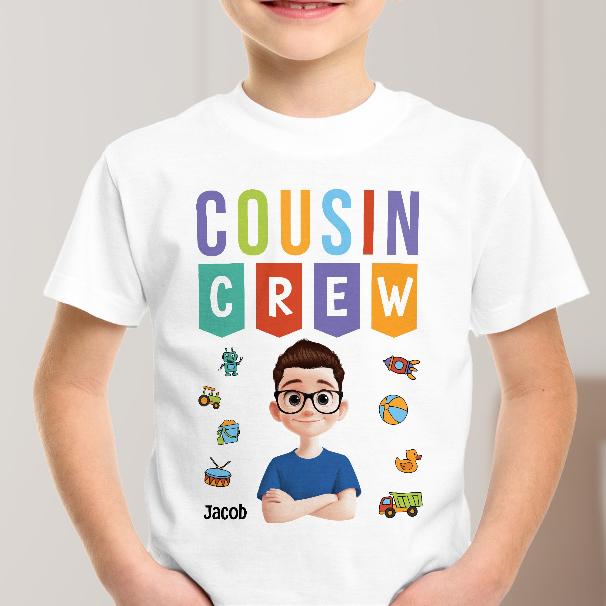 Cousin Crew Kid Matching Shirts Cartoon Version - Personalized Shirt