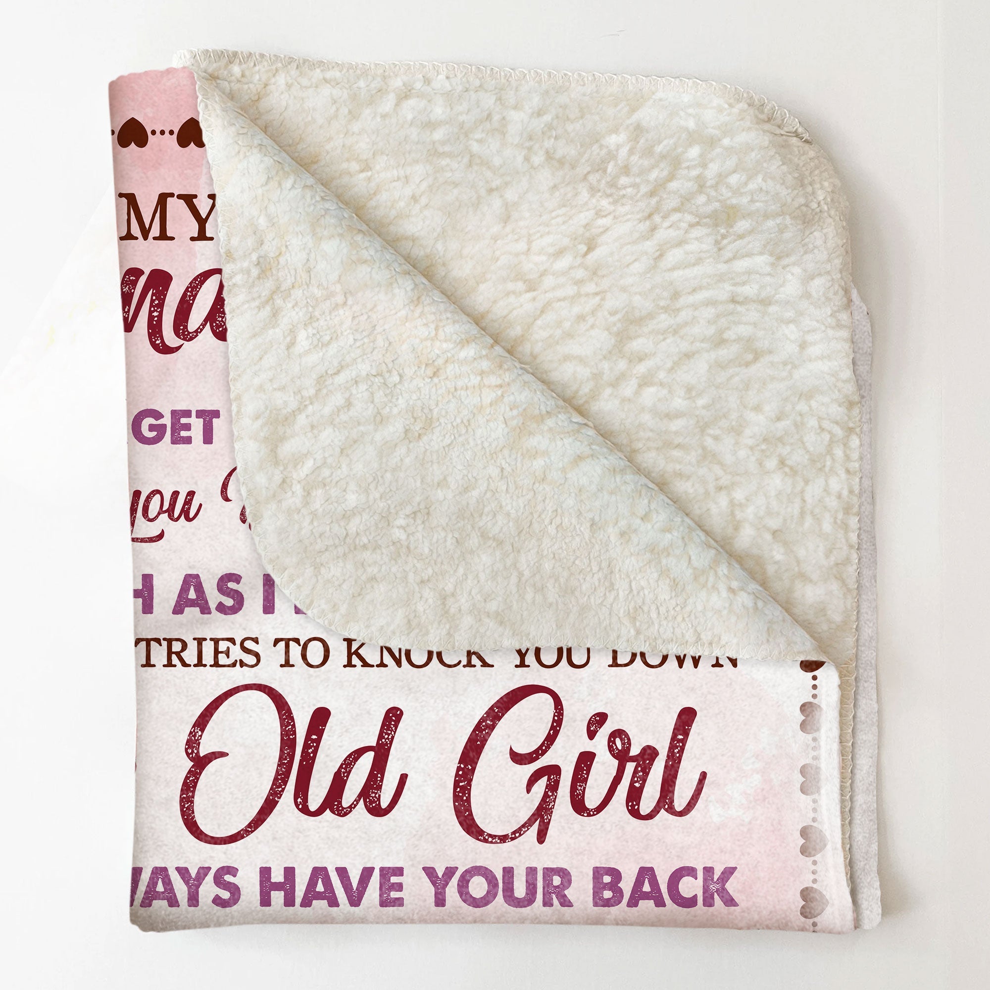 The Love Between Grandma And Granddaughter - Personalized Blanket Big Size