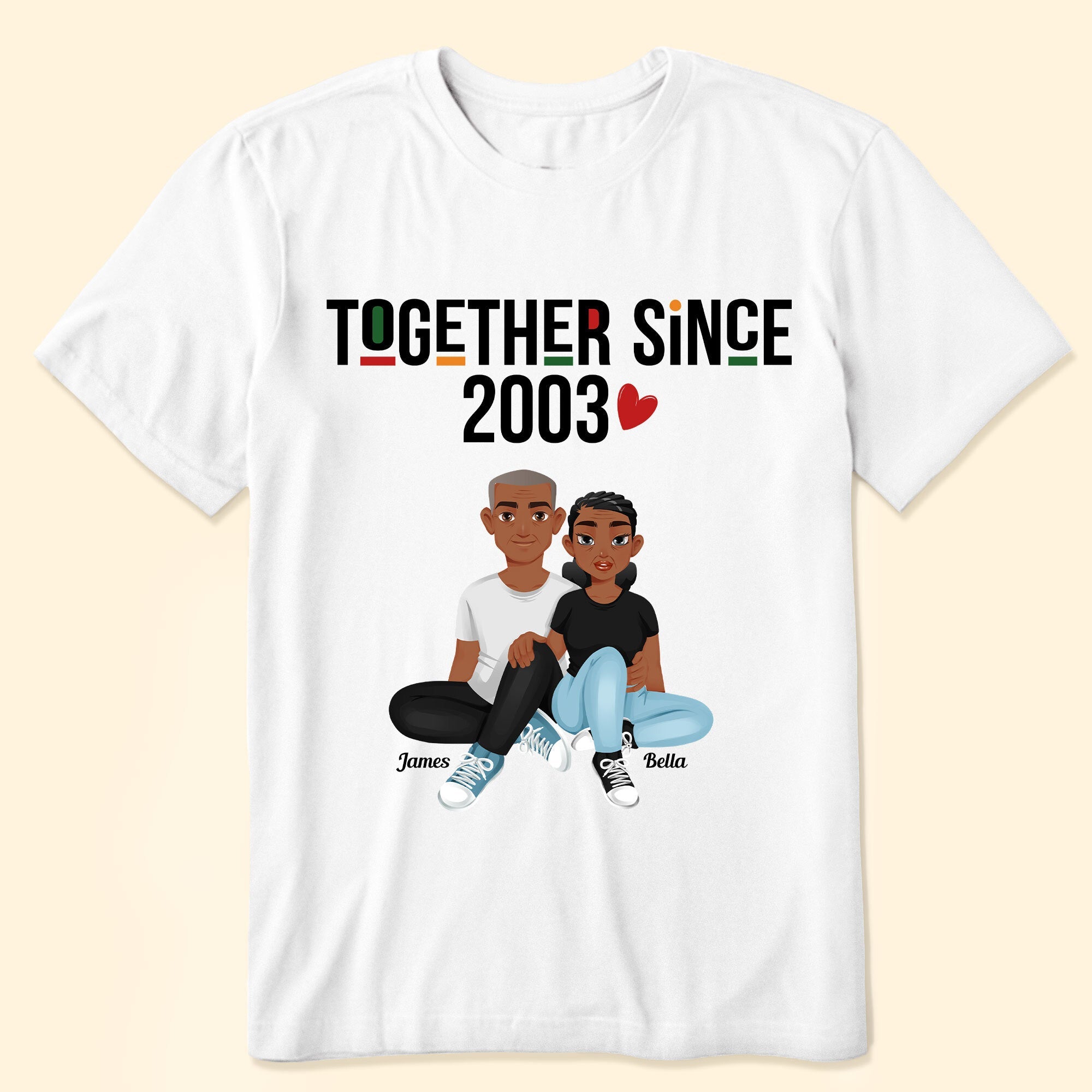 Together Since New Version - PersonalizedOne Size Shirts