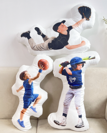 Baseball Boys Girls Gifts For Son Daughter Grandkids - Personalized Photo Custom Shaped Pillow