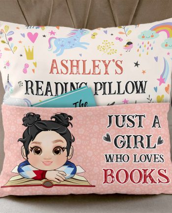 Kid's Reading Pillow - Personalized Pocket Pillow (Insert Included)
