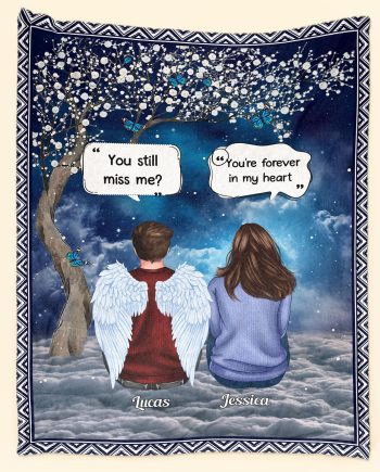 Message From Heaven - Personalized Memory Blanket Big Size