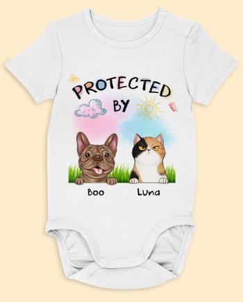 Protected By - Personalized Custom Shirt & Baby Onesie