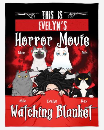 This Is Horror Movie Watching Blanket - Personalized Blanket Big Size