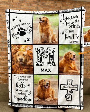 You'll Be Missed - Personalized Photo Blanket Big Size